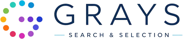Grays Search and Selection Logo Colour and Black